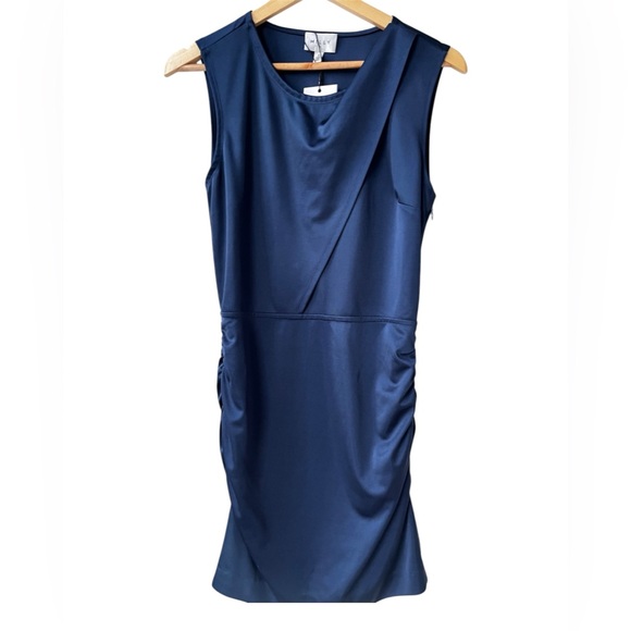 NWOT Milly Ruched Navy Blue Mini Party Dress 🔻 - Picture 2 of 6